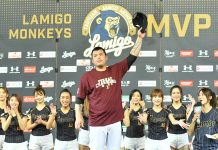 中職/林泓育隨時準備蹲捕 要尼克斯全力攻好球帶