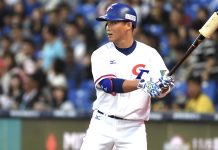 12強/右側腋下肌肉疲勞 王柏融1局下就退場